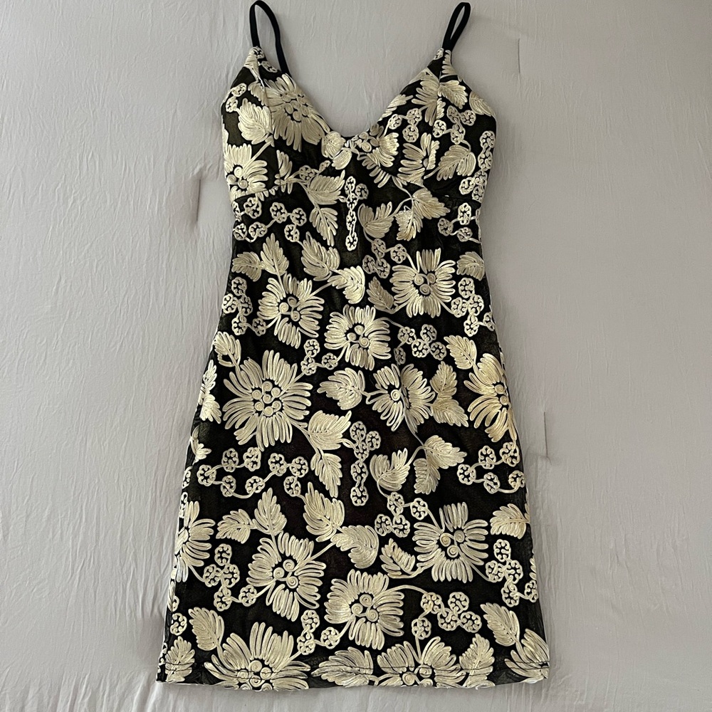Mystic Los Angeles Black & Gold Dress